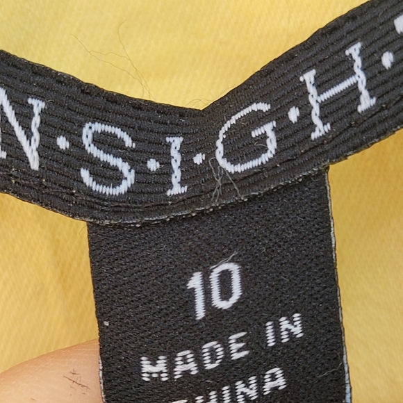 INSIGHT Yellow Button Down Blazer Size 10 - Picture 3 of 8